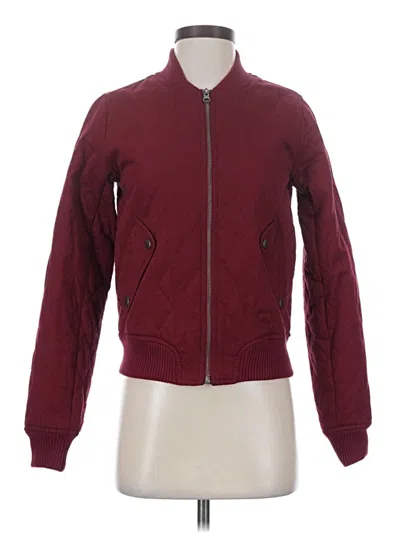 Pre-owned Sincerely Jules Jacket In Burgundy