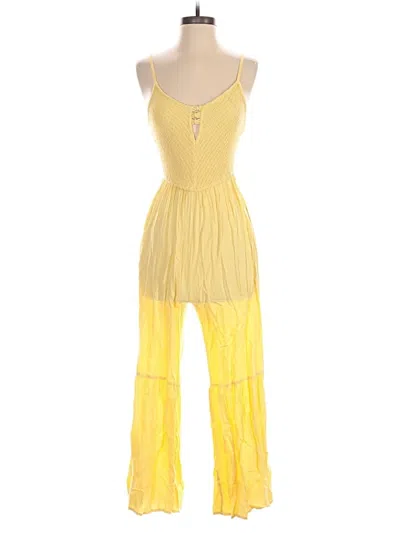 Pre-owned Sincerely Jules Jumpsuit In Yellow