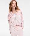 Sincerely Jules Juniors' Cozy Cropped Full-zip Hoodie In Pink