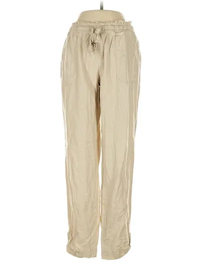 Pre-owned Sincerely Jules Linen Pants In Gold