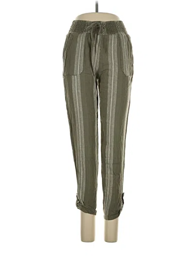 Pre-owned Sincerely Jules Linen Pants In Green