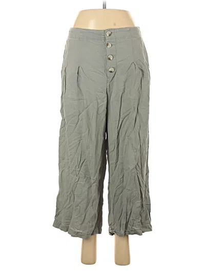 Pre-owned Sincerely Jules Linen Pants In Green