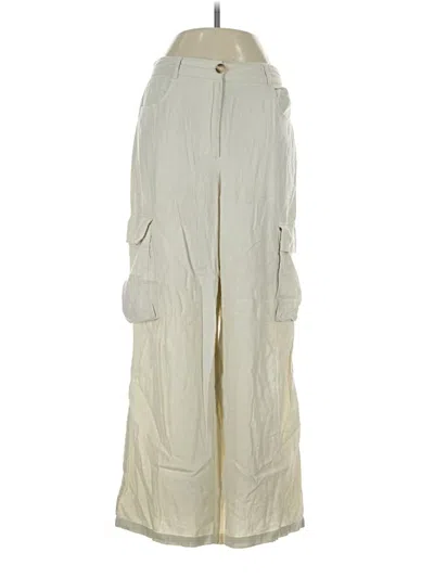 Pre-owned Sincerely Jules Linen Pants In Ivory