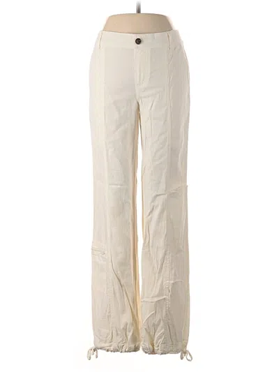 Pre-owned Sincerely Jules Linen Pants In Ivory