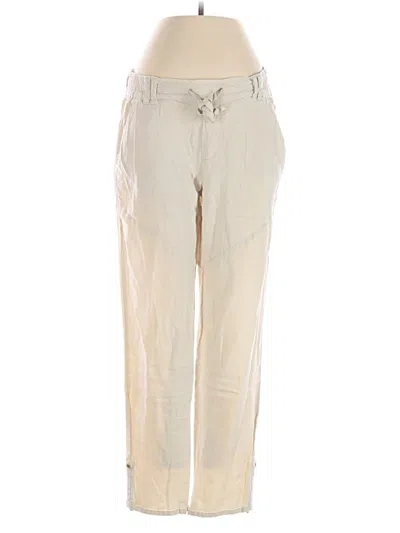Pre-owned Sincerely Jules Linen Pants In Ivory
