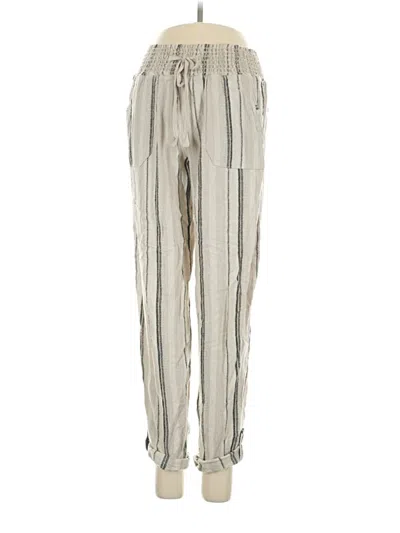 Pre-owned Sincerely Jules Linen Pants In Silver