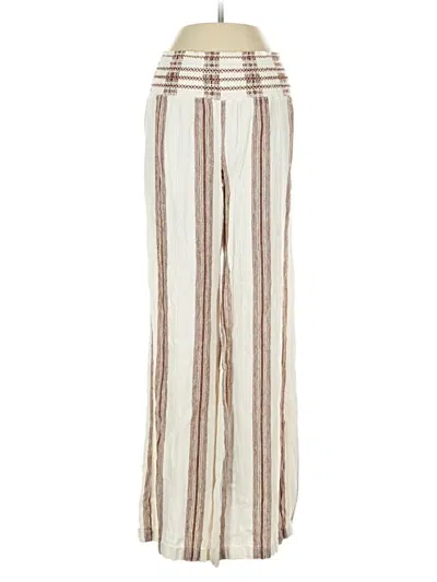 Pre-owned Sincerely Jules Linen Pants In White