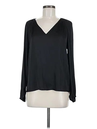 Pre-owned Sincerely Jules Long Sleeve Blouse In Black