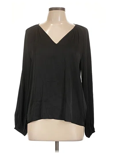 Pre-owned Sincerely Jules Long Sleeve Blouse In Black