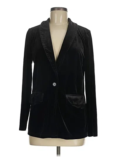 Pre-owned Sincerely Jules Long Sleeve Top Black Plunge Neckline Tops