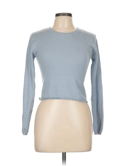 Pre-owned Sincerely Jules Long Sleeve Top Gray Crew Neck Tops