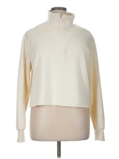 Pre-owned Sincerely Jules Long Sleeve Top Ivory Turtleneck Tops