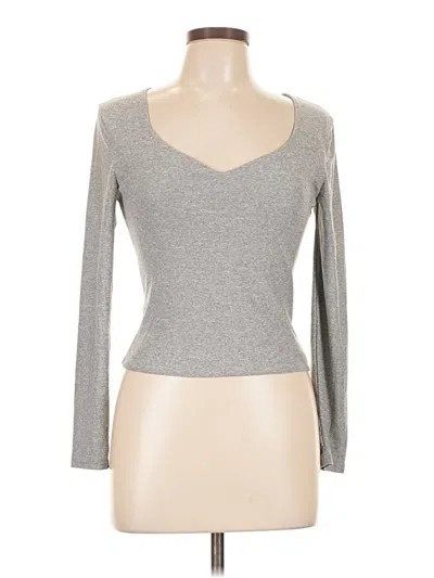 Pre-owned Sincerely Jules Long Sleeve T-shirt In Gray