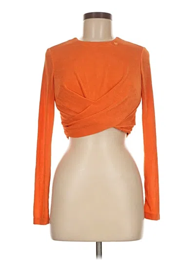 Pre-owned Sincerely Jules Long Sleeve T-shirt In Orange