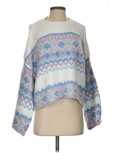 Pre-owned Sincerely Jules Poncho In Blue
