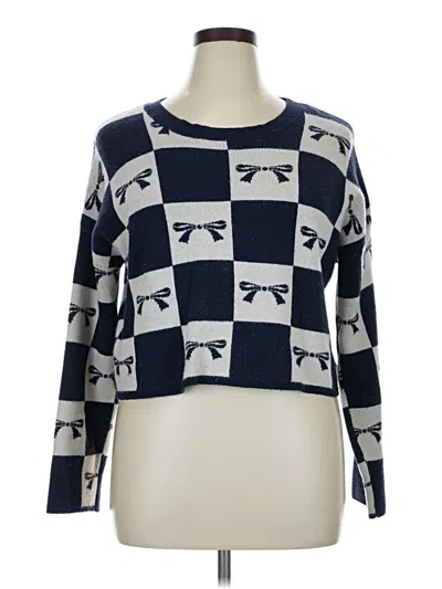 Pre-owned Sincerely Jules Pullover Sweater In Blue