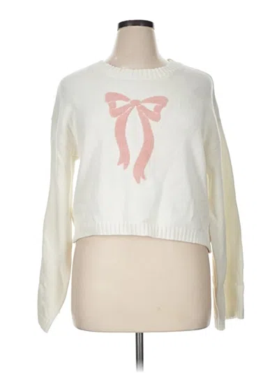 Pre-owned Sincerely Jules Pullover Sweater In Ivory