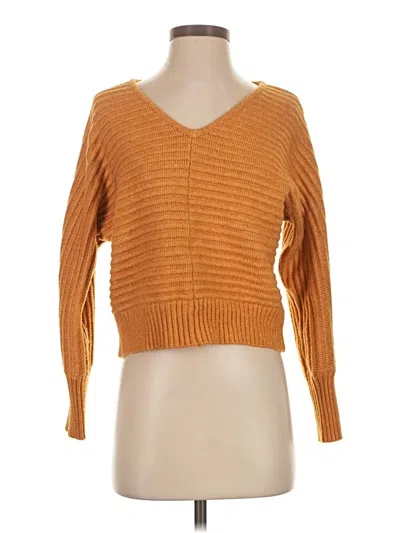Pre-owned Sincerely Jules Pullover Sweater In Orange