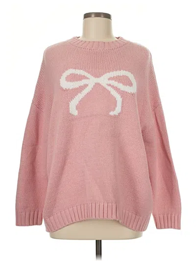 Pre-owned Sincerely Jules Pullover Sweater In Pink