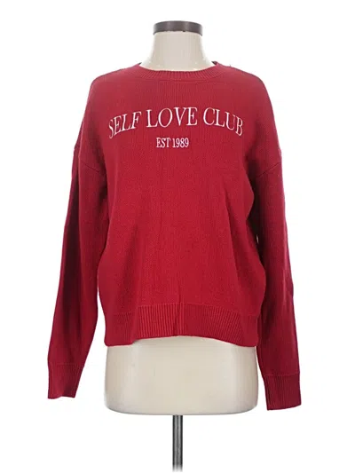 Pre-owned Sincerely Jules Pullover Sweater In Red
