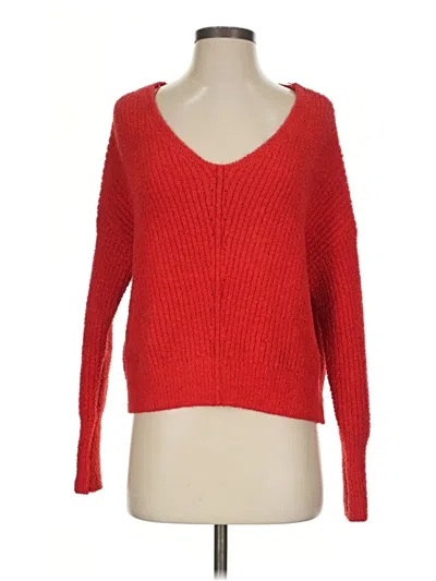 Pre-owned Sincerely Jules Pullover Sweater In Red
