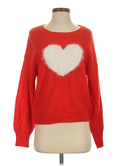 Pre-owned Sincerely Jules Pullover Sweater In Red