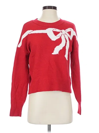 Pre-owned Sincerely Jules Pullover Sweater In Red