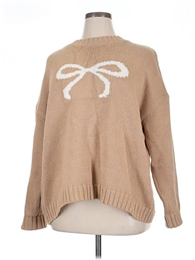 Pre-owned Sincerely Jules Pullover Sweater In Tan