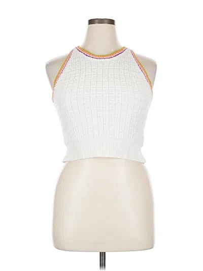 Pre-owned Sincerely Jules Pullover Sweater In White