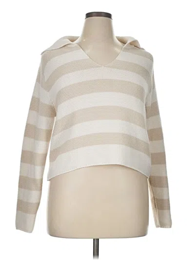 Pre-owned Sincerely Jules Pullover Sweater In White