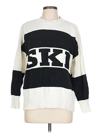 Pre-owned Sincerely Jules Pullover Sweater In White