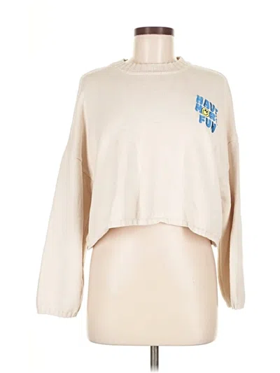 Pre-owned Sincerely Jules Pullover Sweater In White