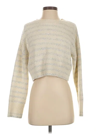 Pre-owned Sincerely Jules Pullover Sweater In White