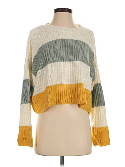 Pre-owned Sincerely Jules Pullover Sweater In White