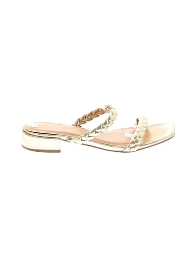 Pre-owned Sincerely Jules Sandals In Gold