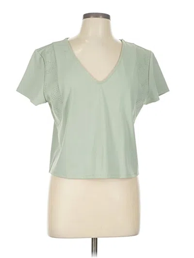 Pre-owned Sincerely Jules Short Sleeve Top Green V Neck Tops