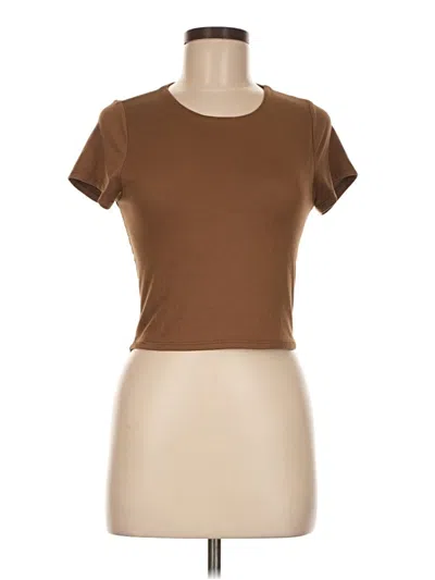 Pre-owned Sincerely Jules Short Sleeve T-shirt In Brown