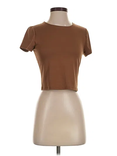 Pre-owned Sincerely Jules Short Sleeve T-shirt In Brown