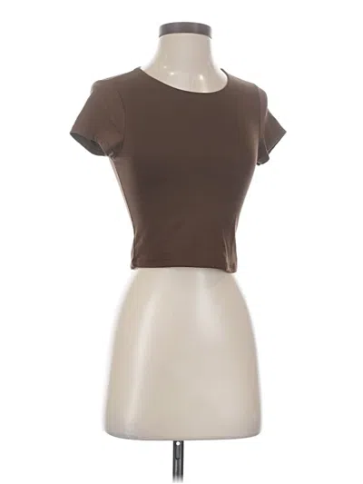 Pre-owned Sincerely Jules Short Sleeve T-shirt In Brown
