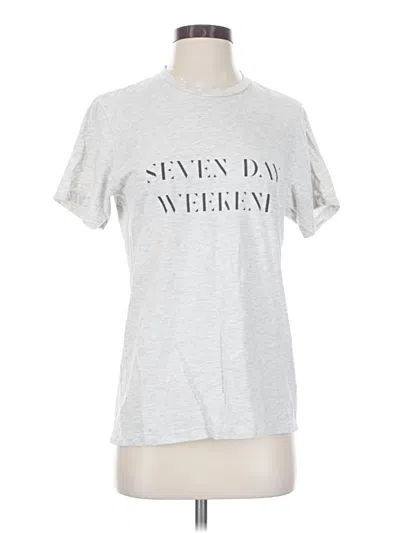 Pre-owned Sincerely Jules Short Sleeve T-shirt In Silver
