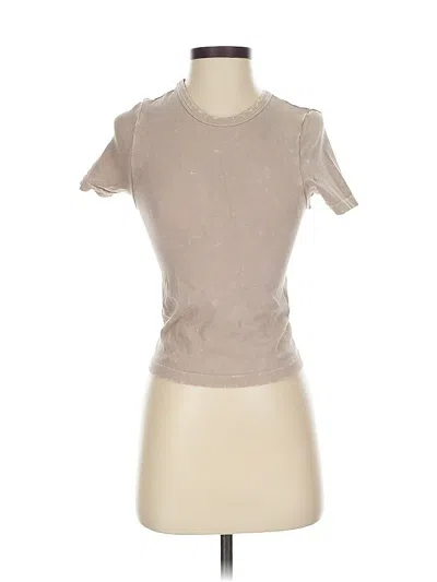 Pre-owned Sincerely Jules Short Sleeve Turtleneck In Brown