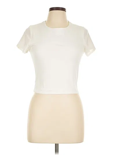 Pre-owned Sincerely Jules Short Sleeve Turtleneck In Ivory