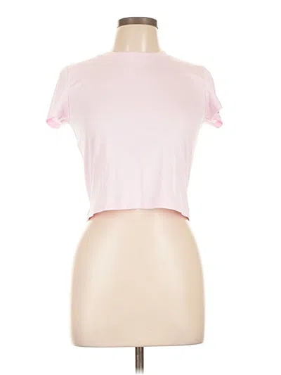Pre-owned Sincerely Jules Short Sleeve Turtleneck In Pink