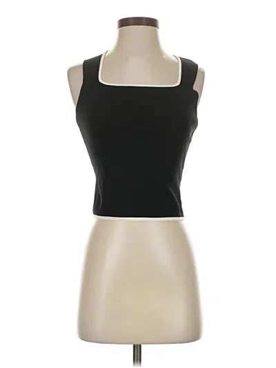 Sincerely Jules Sleeveless Top Black Square Neckline Tops