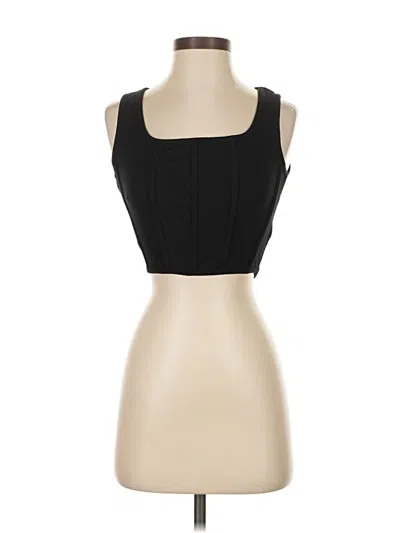 Pre-owned Sincerely Jules Sleeveless Top Black Sweetheart Neckline Tops