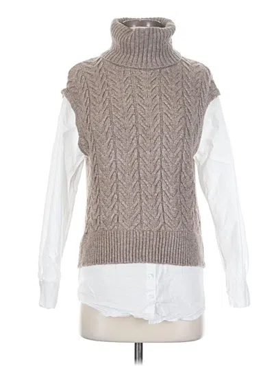 Pre-owned Sincerely Jules Sleeveless Top Gray Turtleneck Tops