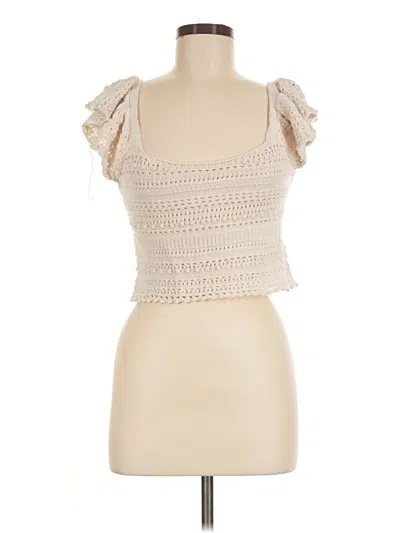 Pre-owned Sincerely Jules Sleeveless Top Ivory Sweetheart Neckline Tops