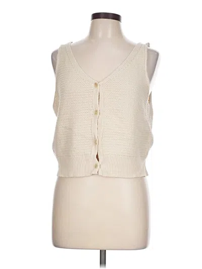 Pre-owned Sincerely Jules Sleeveless Top Ivory Sweetheart Neckline Tops
