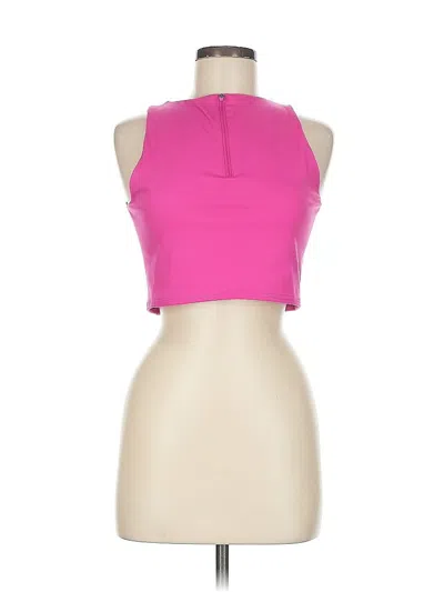Pre-owned Sincerely Jules Sleeveless Top Pink Halter Neckline Tops