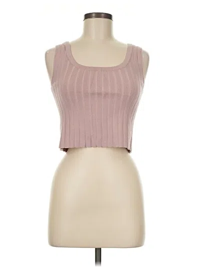 Pre-owned Sincerely Jules Sleeveless Top Pink Strapless Neckline Tops